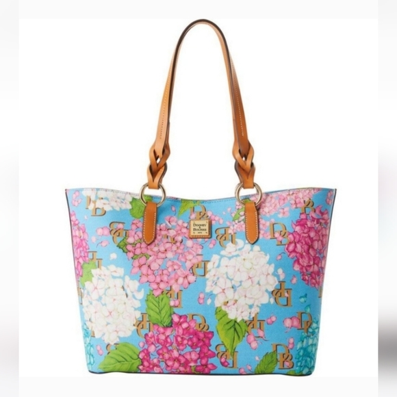 Dooney & Bourke Handbags - Dooney & Bourke Hydrangea Monogram Nelly Tote